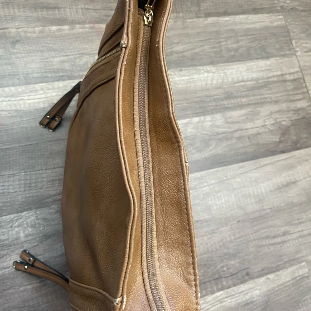 Kasqo Amazon leather hobo shoulder bag brown classic tote Westerncore essential